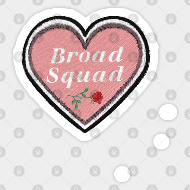 Broad Squad X @tattucci Sticker by Chatty Broads Podcast Store